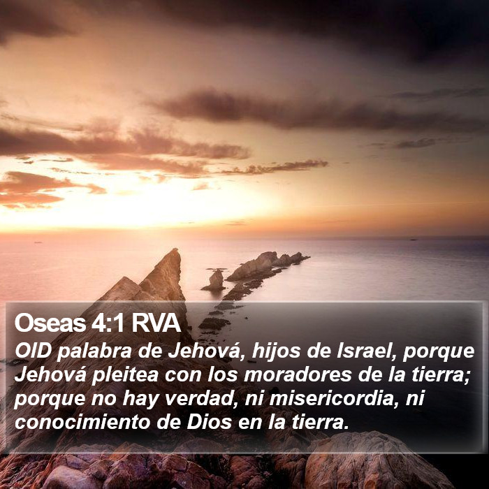 Oseas 4:1 RVA Bible Study