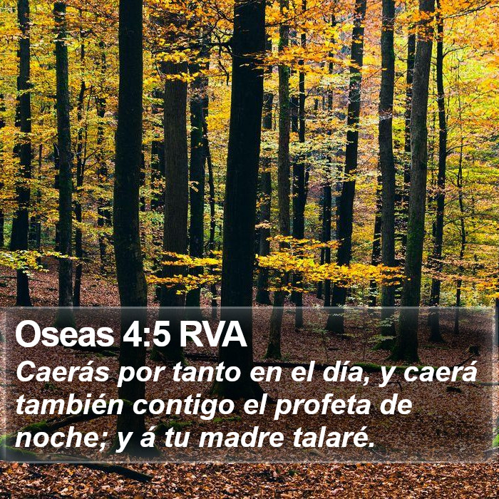 Oseas 4:5 RVA Bible Study