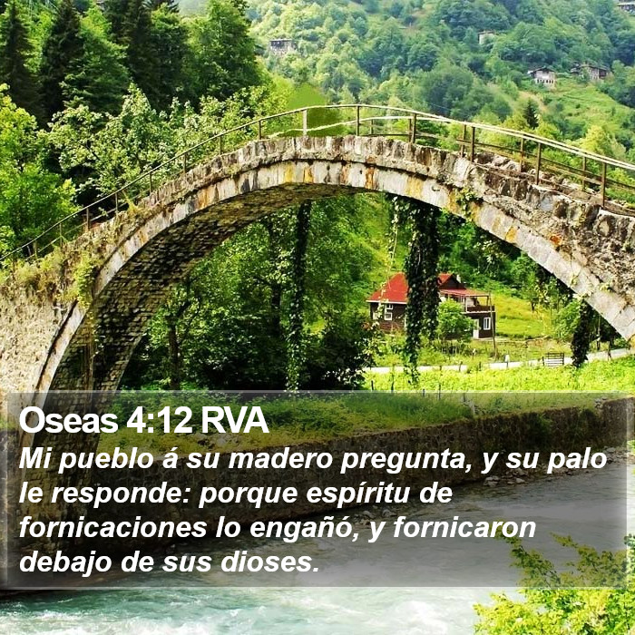 Oseas 4:12 RVA Bible Study