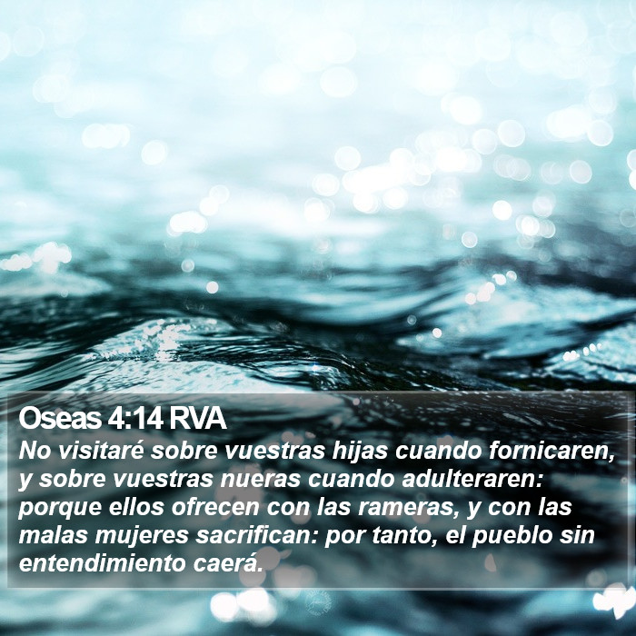 Oseas 4:14 RVA Bible Study