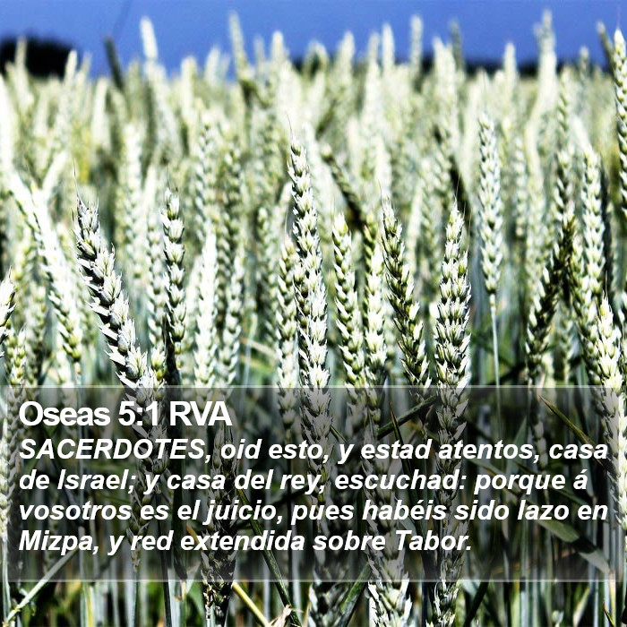 Oseas 5:1 RVA Bible Study