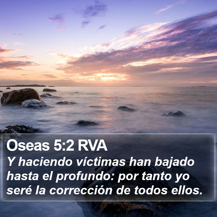 Oseas 5:2 RVA Bible Study