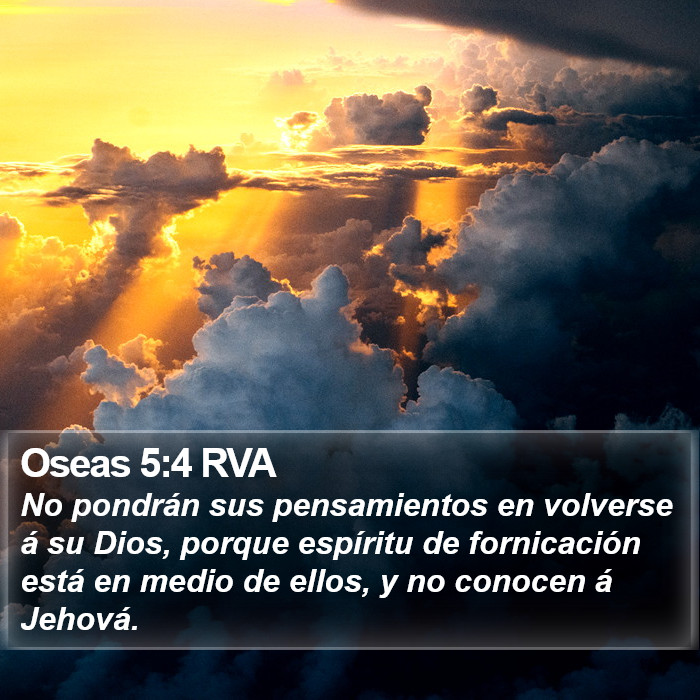 Oseas 5:4 RVA Bible Study