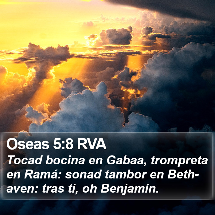 Oseas 5:8 RVA Bible Study