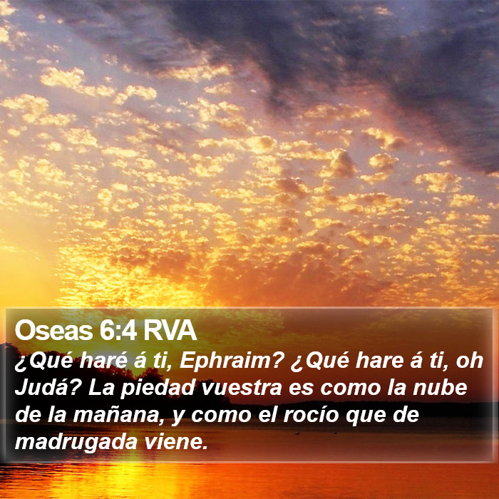 Oseas 6:4 RVA Bible Study