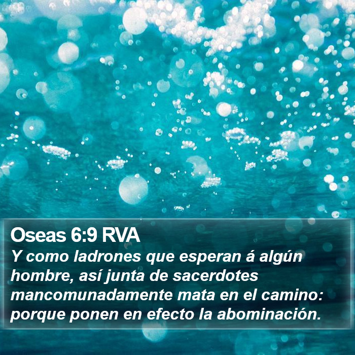 Oseas 6:9 RVA Bible Study