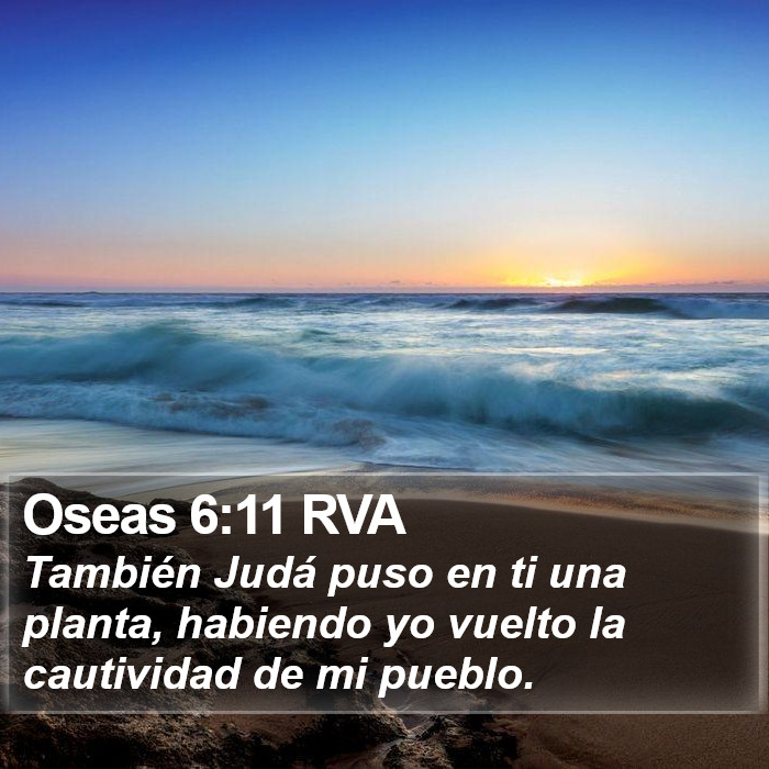 Oseas 6:11 RVA Bible Study