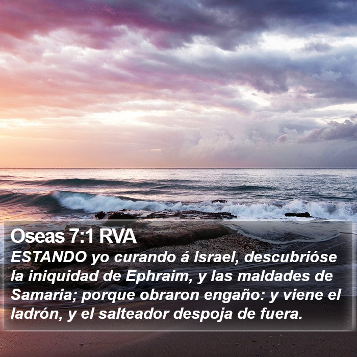 Oseas 7:1 RVA Bible Study