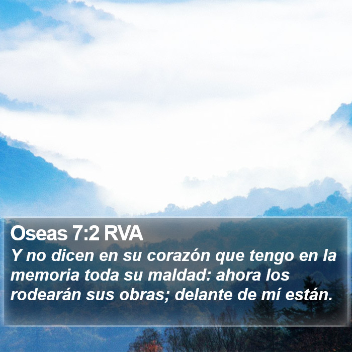 Oseas 7:2 RVA Bible Study