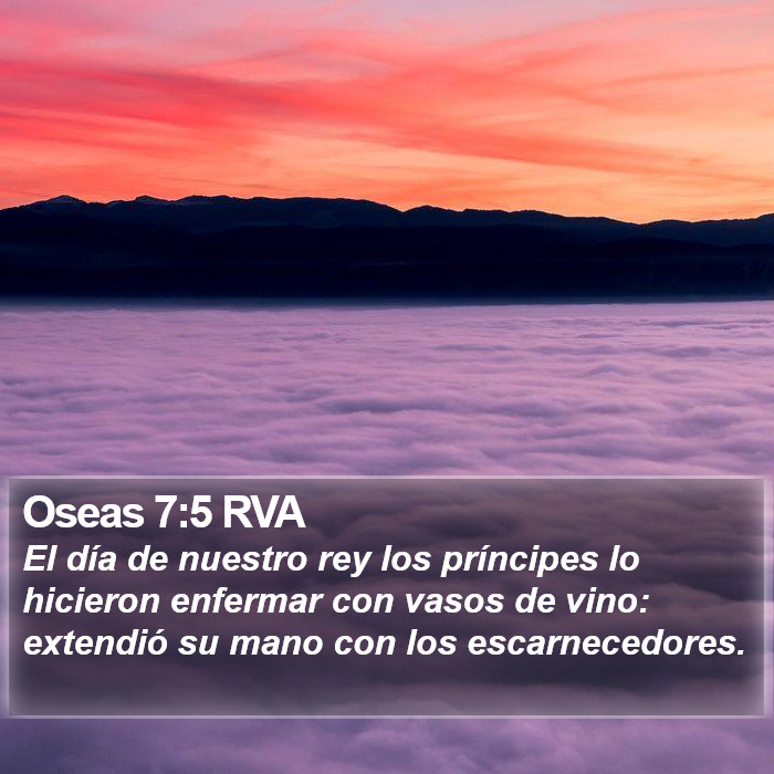 Oseas 7:5 RVA Bible Study