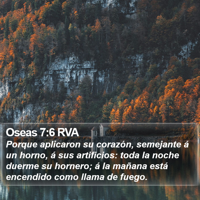 Oseas 7:6 RVA Bible Study