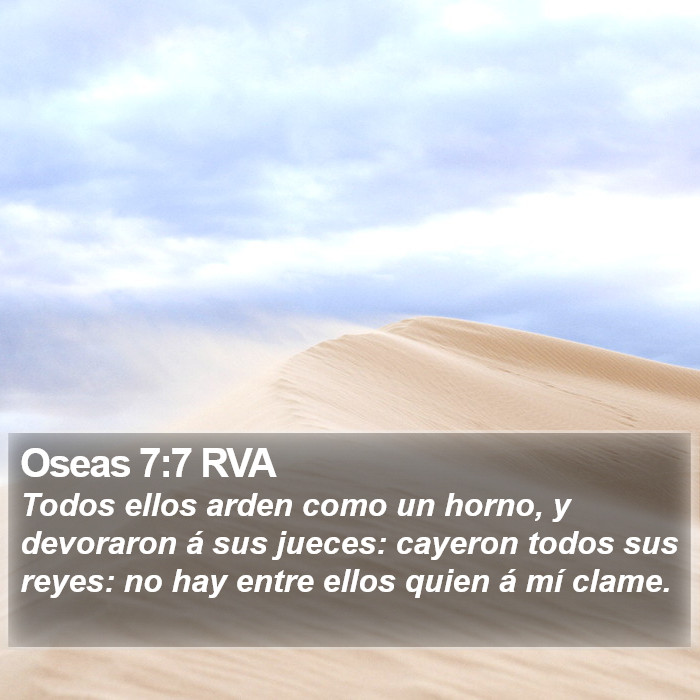 Oseas 7:7 RVA Bible Study