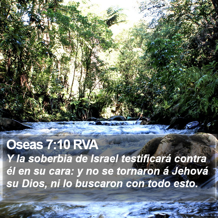 Oseas 7:10 RVA Bible Study