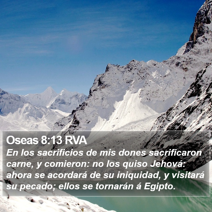 Oseas 8:13 RVA Bible Study