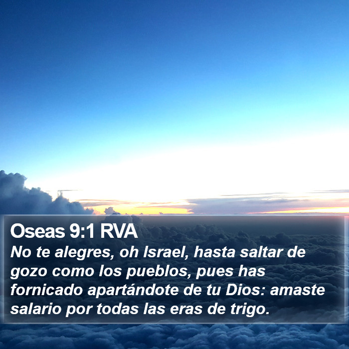 Oseas 9:1 RVA Bible Study