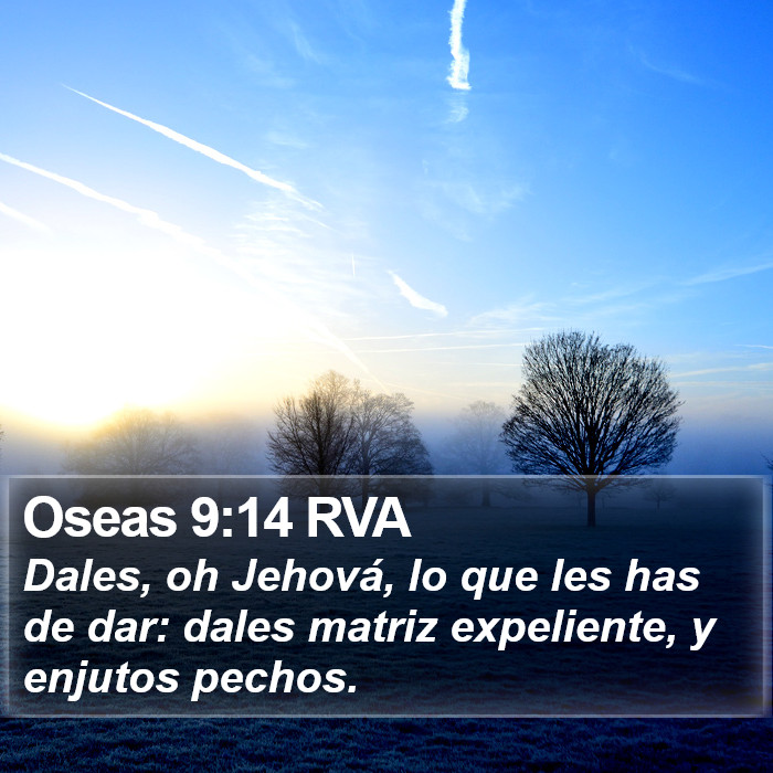 Oseas 9:14 RVA Bible Study