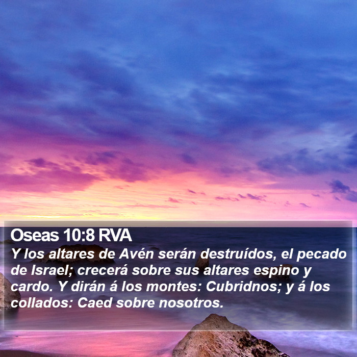 Oseas 10:8 RVA Bible Study