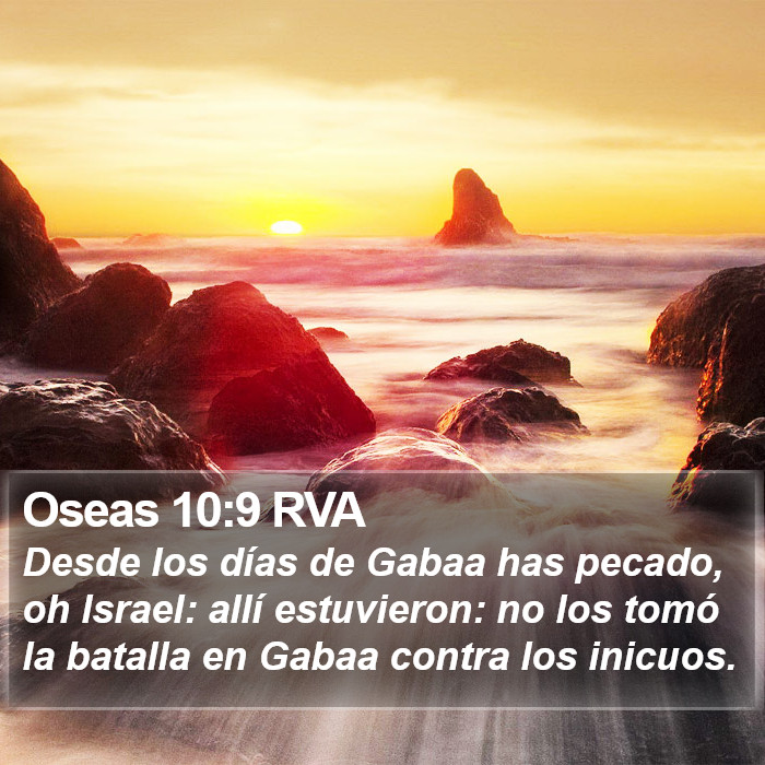 Oseas 10:9 RVA Bible Study