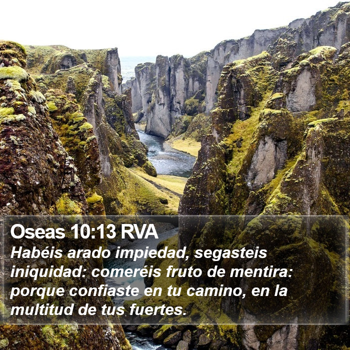 Oseas 10:13 RVA Bible Study