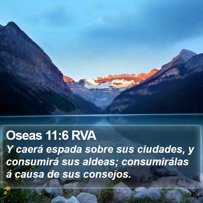 Oseas 11:6 RVA Bible Study