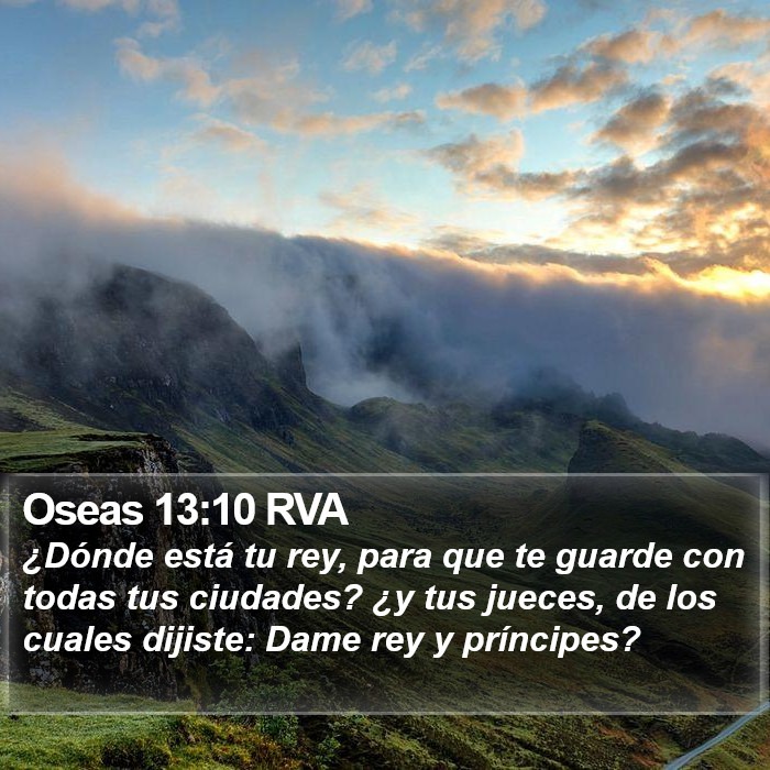 Oseas 13:10 RVA Bible Study