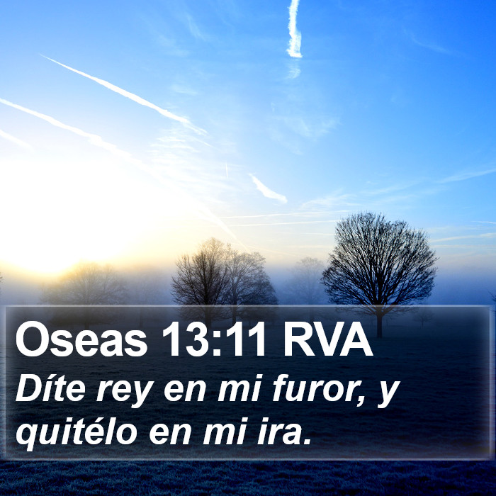 Oseas 13:11 RVA Bible Study