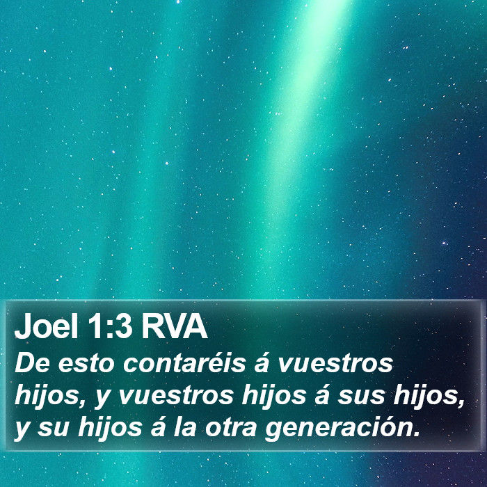 Joel 1:3 RVA Bible Study