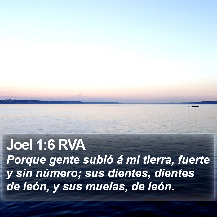 Joel 1:6 RVA Bible Study