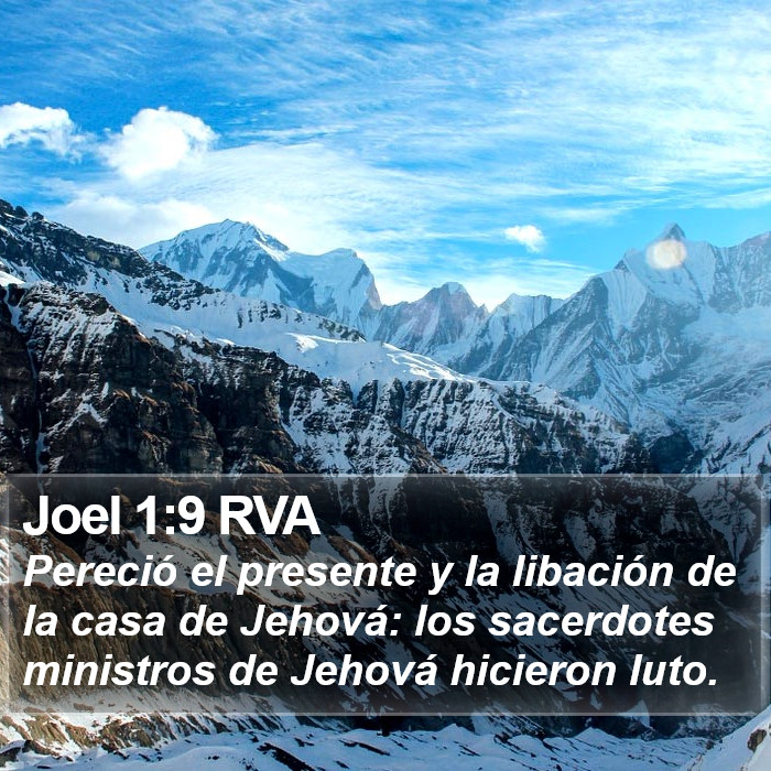 Joel 1:9 RVA Bible Study