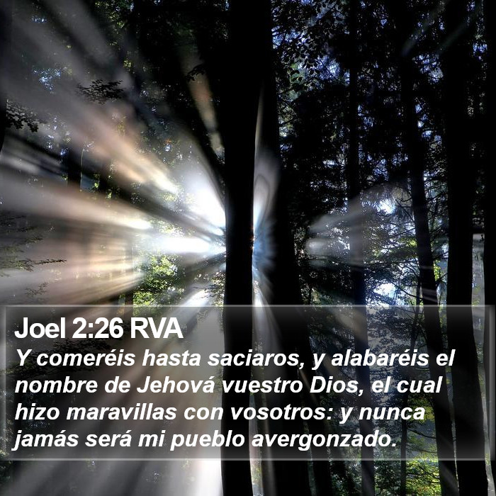 Joel 2:26 RVA Bible Study