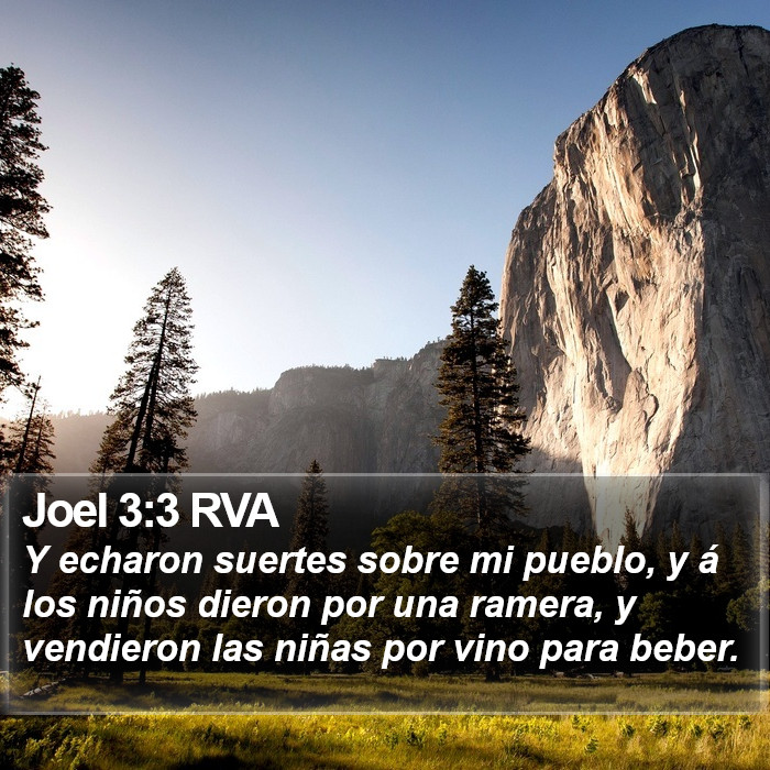 Joel 3:3 RVA Bible Study