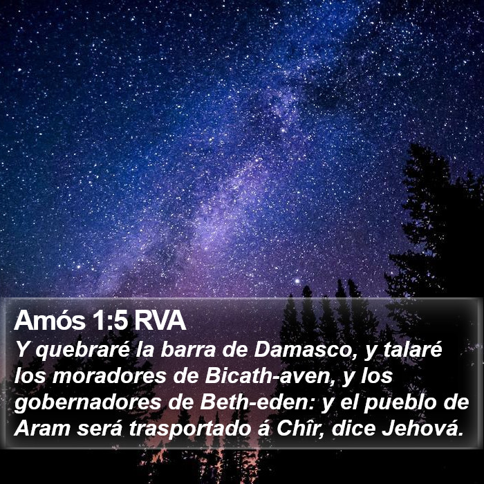 Amós 1:5 RVA Bible Study