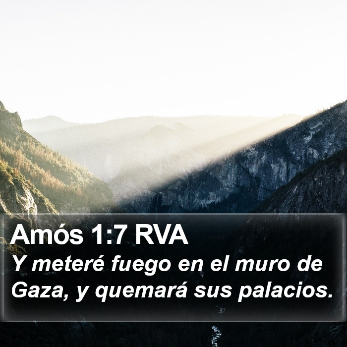 Amós 1:7 RVA Bible Study