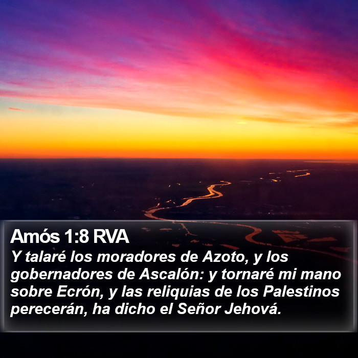 Amós 1:8 RVA Bible Study