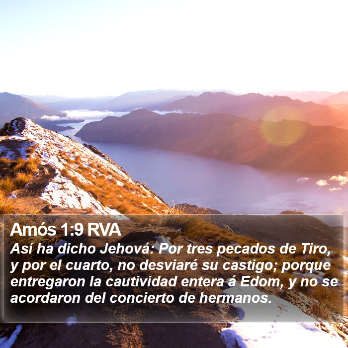 Amós 1:9 RVA Bible Study