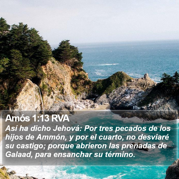 Amós 1:13 RVA Bible Study