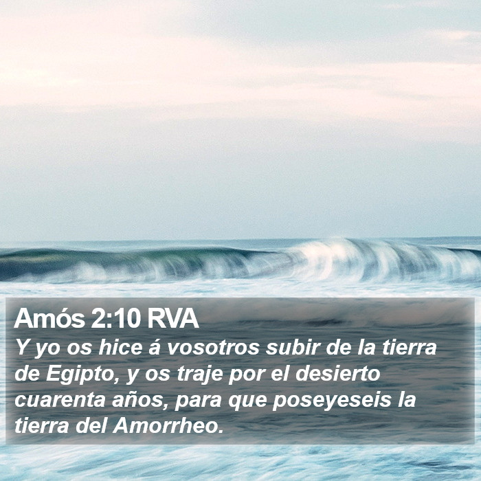 Amós 2:10 RVA Bible Study