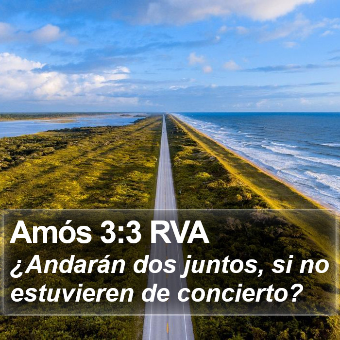 Amós 3:3 RVA Bible Study