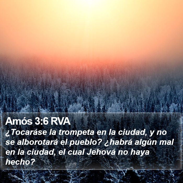 Amós 3:6 RVA Bible Study