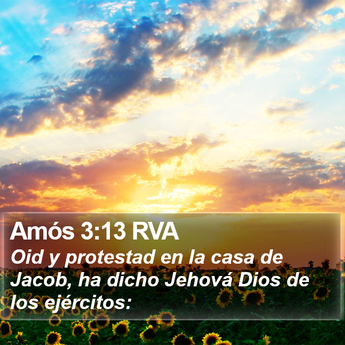 Amós 3:13 RVA Bible Study