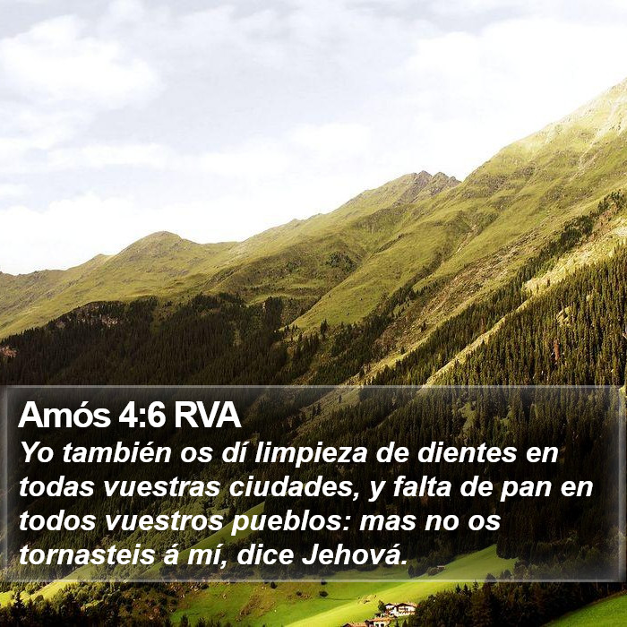 Amós 4:6 RVA Bible Study