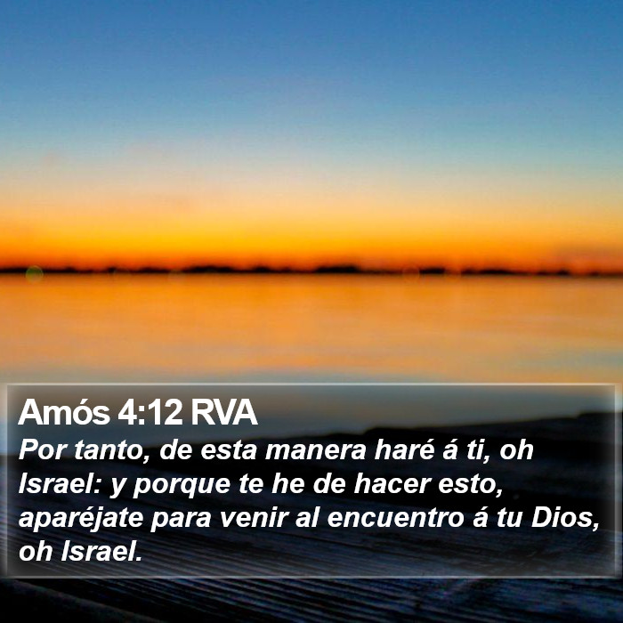 Amós 4:12 RVA Bible Study