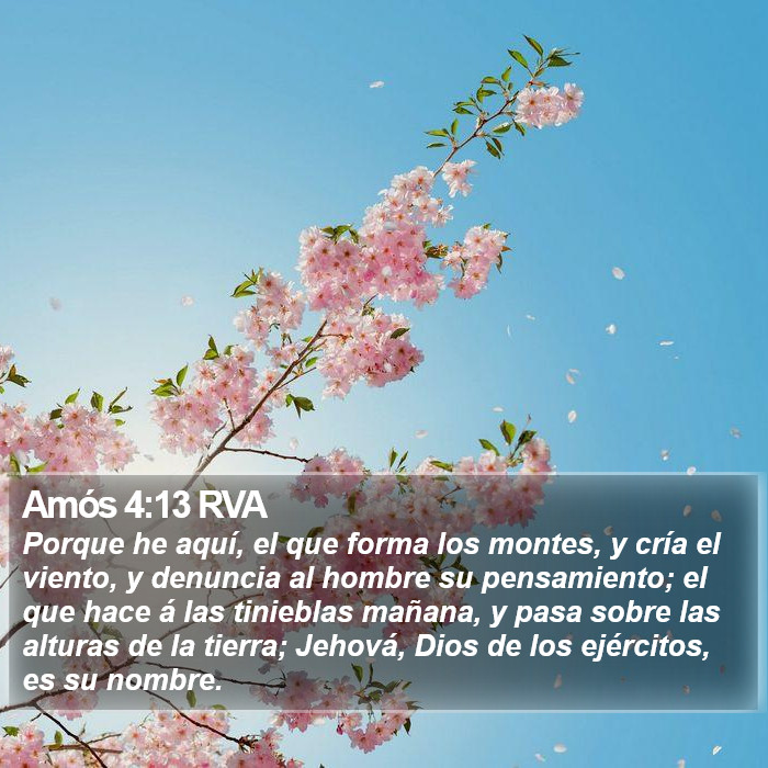 Amós 4:13 RVA Bible Study