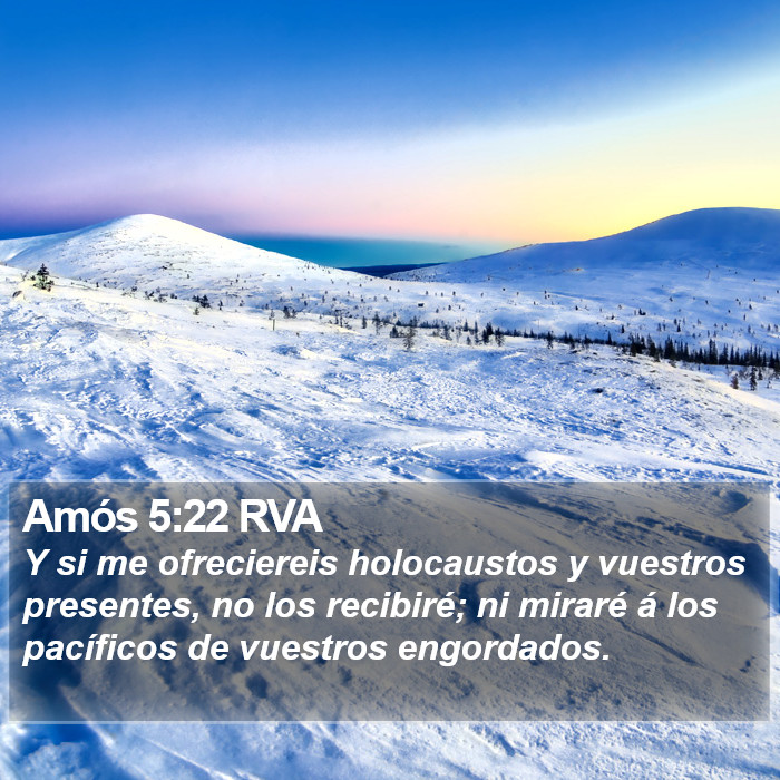 Amós 5:22 RVA Bible Study