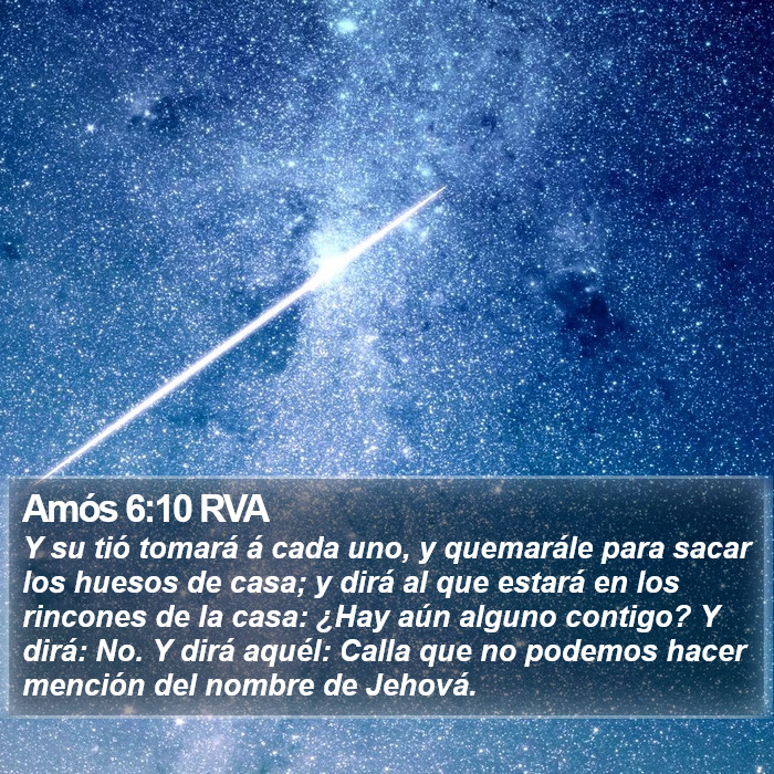 Amós 6:10 RVA Bible Study