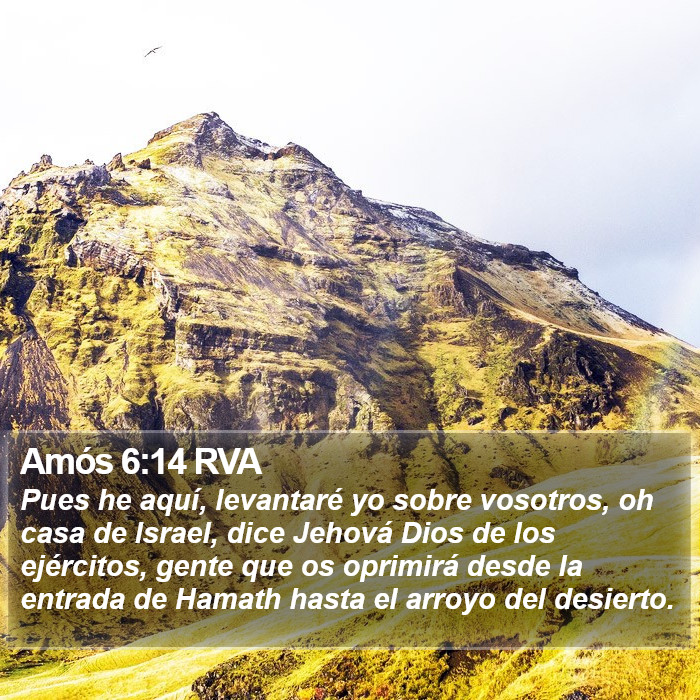 Amós 6:14 RVA Bible Study