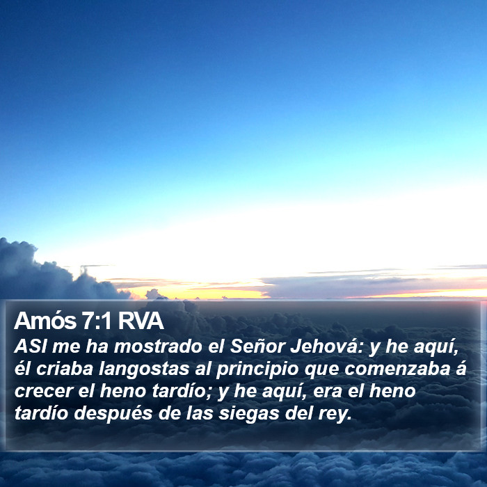 Amós 7:1 RVA Bible Study