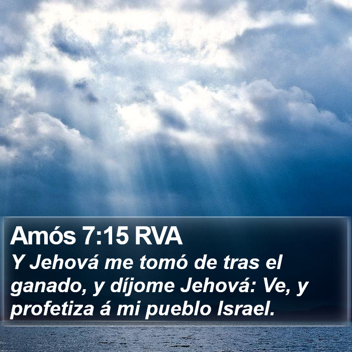 Amós 7:15 RVA Bible Study