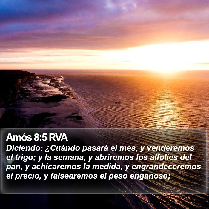 Amós 8:5 RVA Bible Study