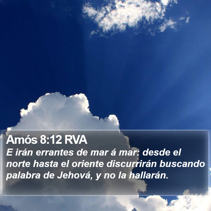 Amós 8:12 RVA Bible Study